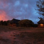 Lodge At Sunset