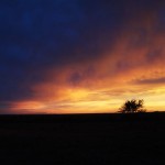 Lodge At Sunset